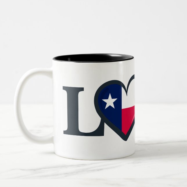 Texas kärlek Två-Tonad mugg (Vänster)