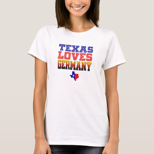Texas kärlekTyskland Tee (Framsida)