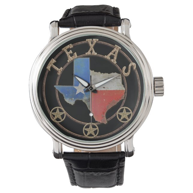 Texas Karta Barn Art Armbandsur (Framsida)