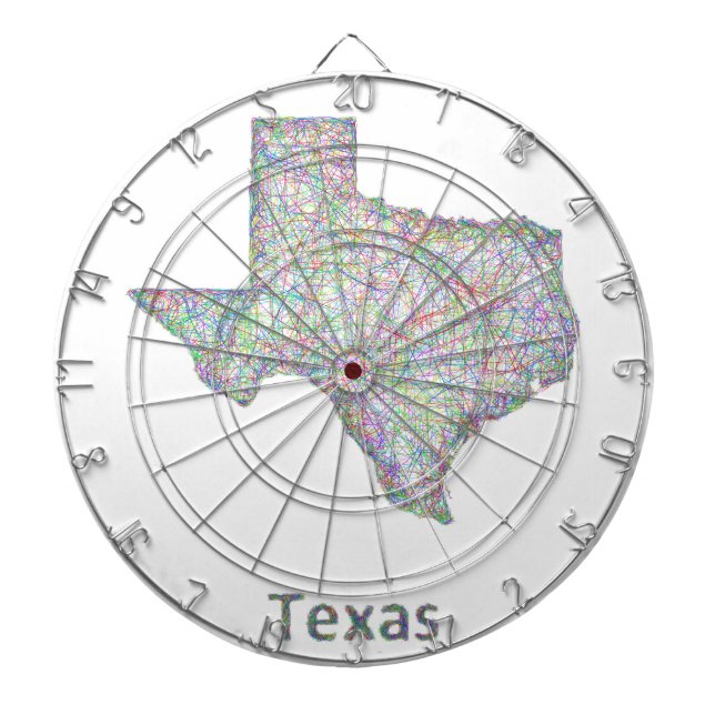 Texas karta darttavla (Framsidan)