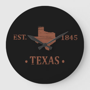 Texas karta, ensamstjärnstat stor klocka