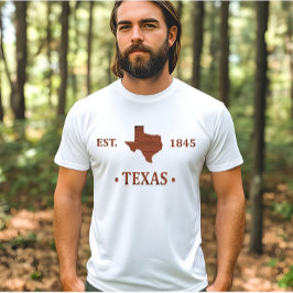 Texas karta, ensamstjärnstat t shirt