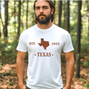 Texas karta, ensamstjärnstat t shirt