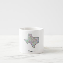 Texas karta espressomugg