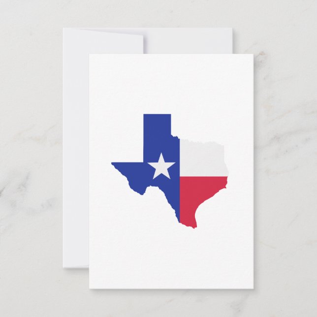 Texas karta flagga (Framsida)