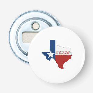 Texas karta formad statlig flagga flasköppnare