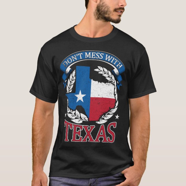 Texas Karta,  inte med Texas T Shirt (Framsida)