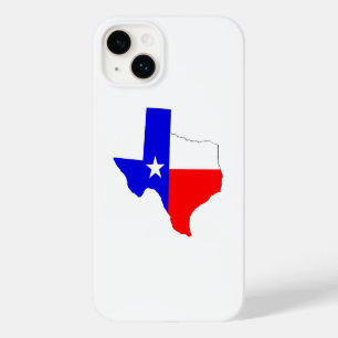 Texas Karta och Flagga Design Phone Case