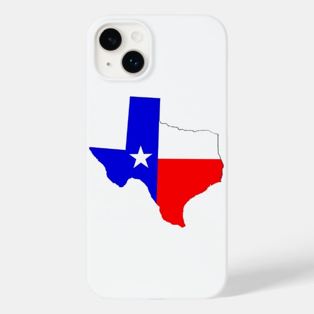 Texas Karta och Flagga Design Phone Case (Baksida)