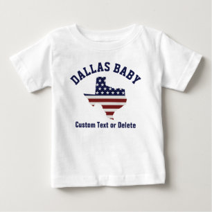 Texas Karta   Patriotic USA flagga   Ort eller tex T-shirt