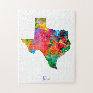Texas karta pussel