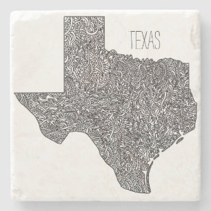 Texas karta stenunderlägg