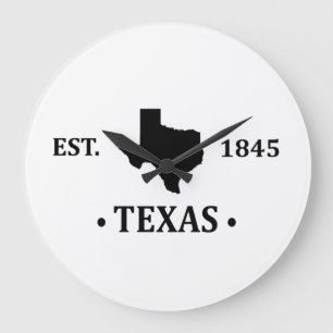 Texas karta svarta tonstjärnstaten stor klocka