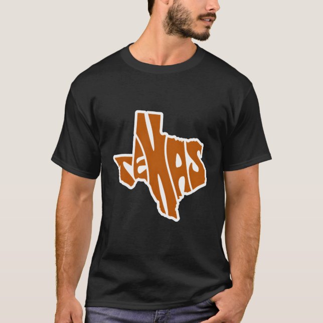 Texas Karta T Shirt (Framsida)