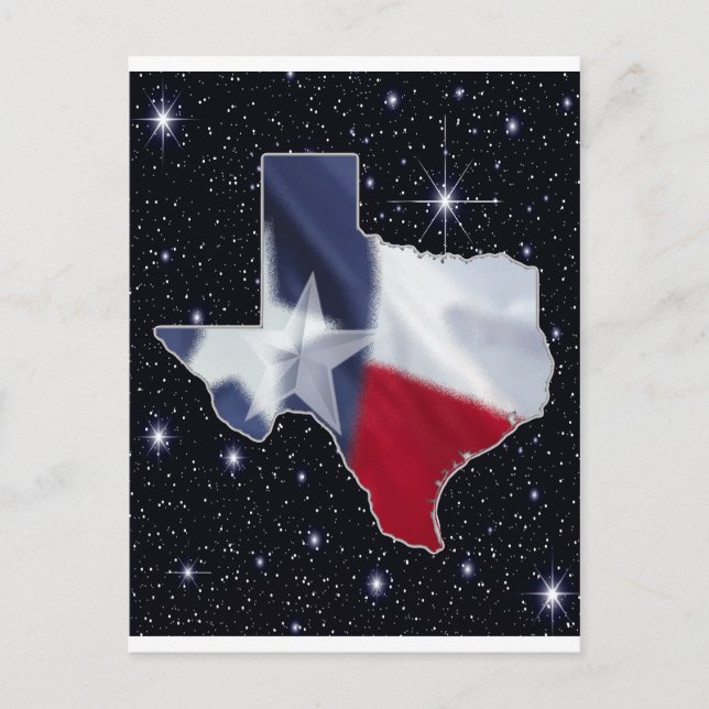 Texas Karta Vykort (Framsida)