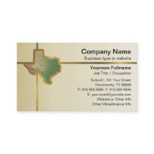 Texas kartavisitkort