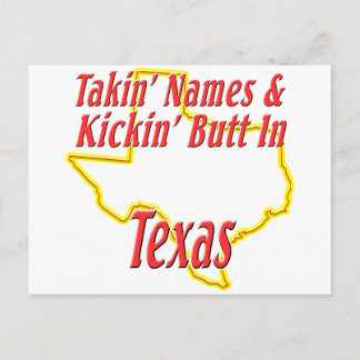 Texas - Kickin'Butt Vykort