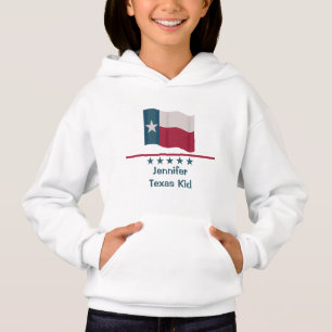 Texas Kid Ord Wave Lone Star Flagga T Shirt