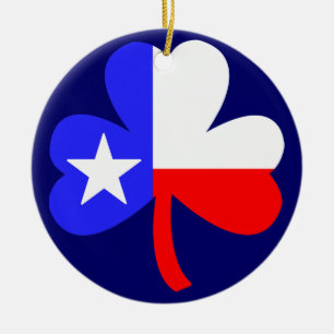 Texas Klöver Julgransprydnad Keramik