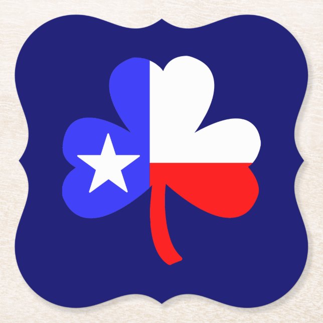 Texas Klöver Underlägg Papper (Framsida)