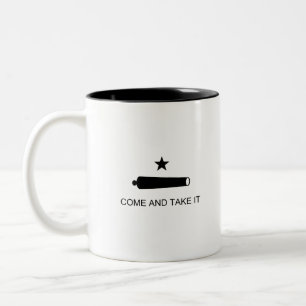 Texas Kom och ta den Flagga Två-Tonad Mugg