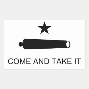 Texas, kom och ta det rektangulärt klistermärke