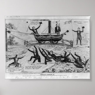 Texas kommer in, 1844 poster