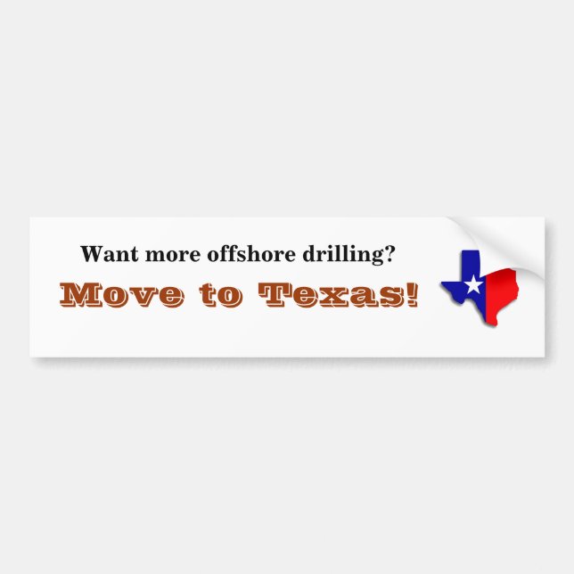 Texas krockskyddsklistermärke bildekal (Framsidan)