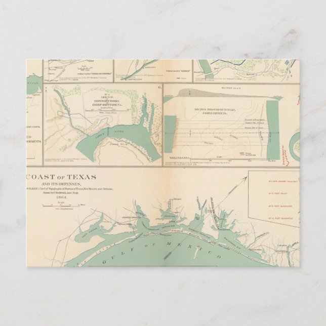 Texas kust vykort (Framsida)