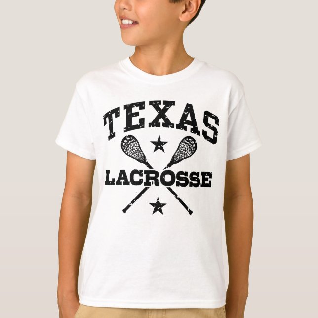 Texas Lacrosse Tee Shirt (Framsida)