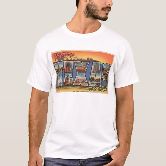 Texas (land av den moderna banbrytaren) t-shirt (Framsida)