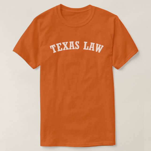 Texas Law-anda i vitt T Shirt (Design framsida)