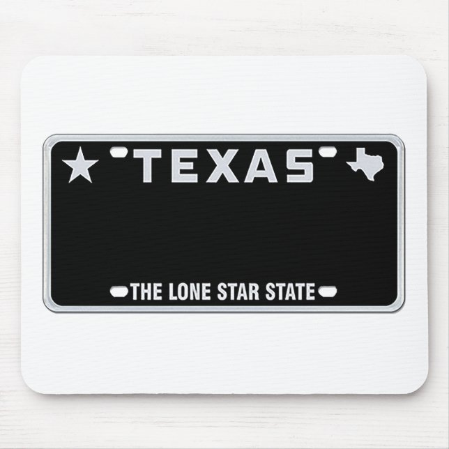 Texas License Plate Musmatta (Framsidan)