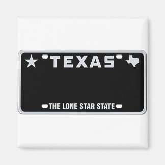 Texas License Plate T-Shirt Magnet