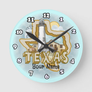 Texas Lighthouse Rund Klocka