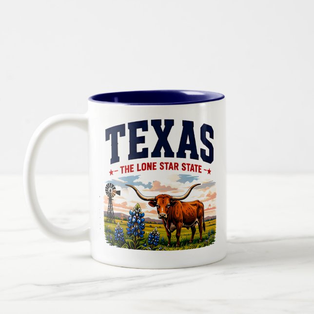 Texas Lone Star-äventyr Två-Tonad Mugg (Vänster)