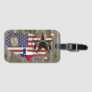 Texas Lone Star Dueling Pistols mest önskat tecken Bagagebricka