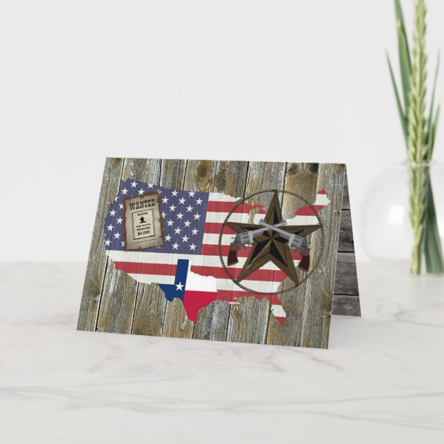 Texas Lone Star Dueling Pistols mest önskat tecken Kort (Framsida)