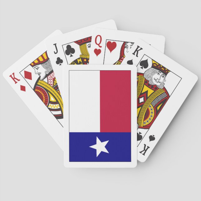 Texas Lone Star Flagga Casinokort (Baksidan)