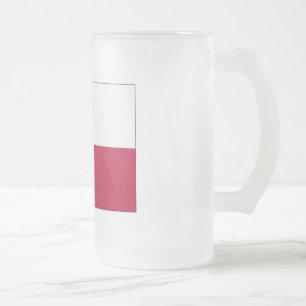 Texas Lone Star Flagga Frostat Ölglas