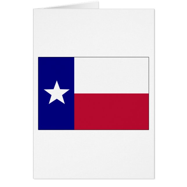 Texas Lone Star Flagga Hälsningskort (Framsidan)