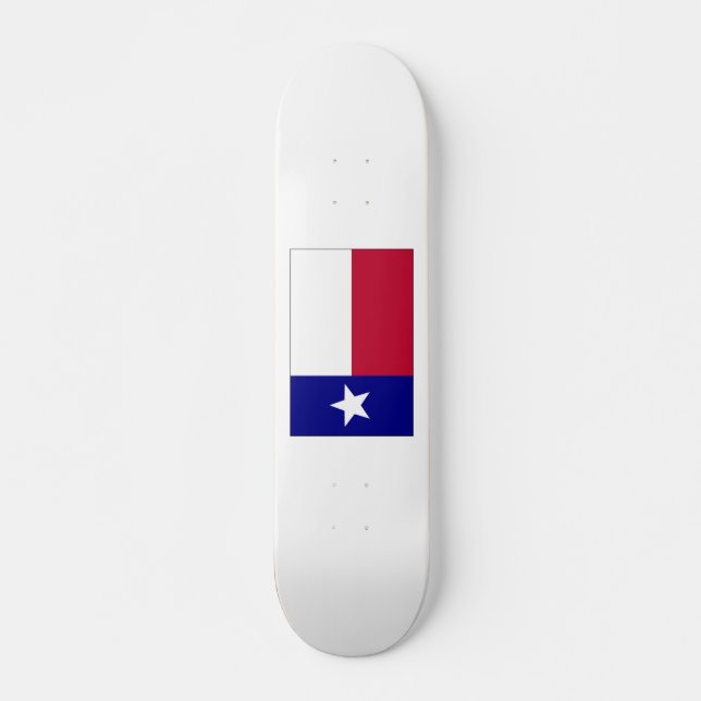 Texas Lone Star Flagga Mini Skateboard Bräda 18,5 Cm (Framsida)