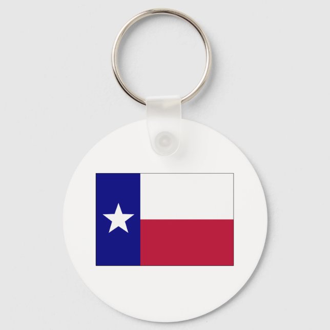 Texas Lone Star Flagga Nyckelring (Framsida)