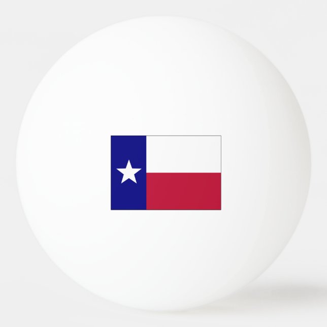 Texas Lone Star Flagga Pingisboll (Framsidan)
