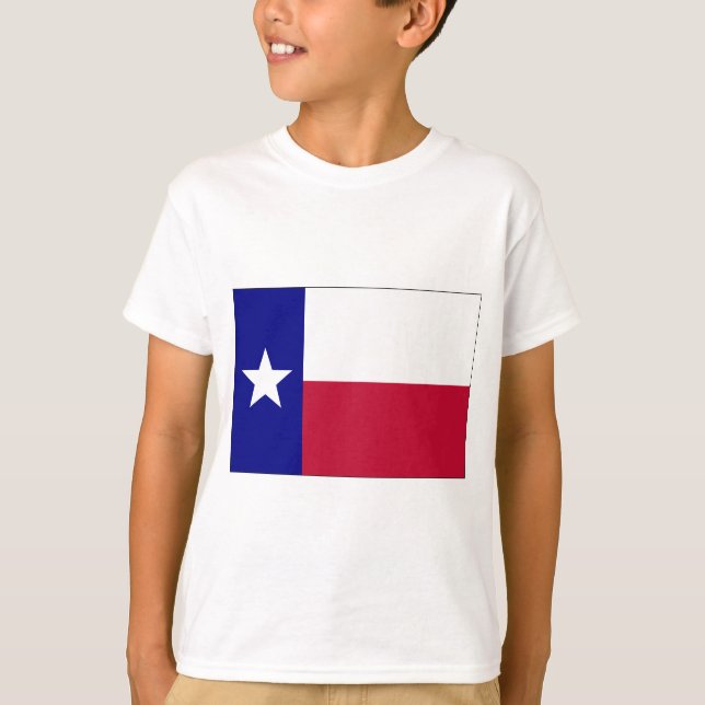 Texas Lone Star Flagga T-shirt (Framsida)