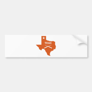 Texas Lone Star Korsade Vapen U.S. Custom Ink Bildekal