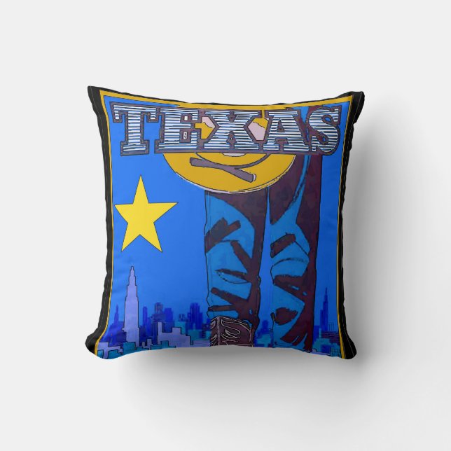 Texas Lone Star Kudde (Framsida)