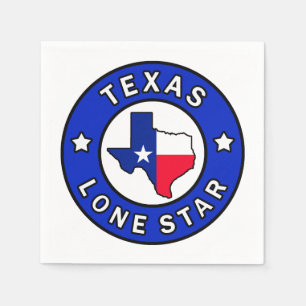 Texas Lone Star Pappersservett
