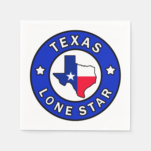Texas Lone Star Pappersservett (Framsidan)