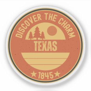 Texas Lone Star State - Södra Charm Present Klistermärken